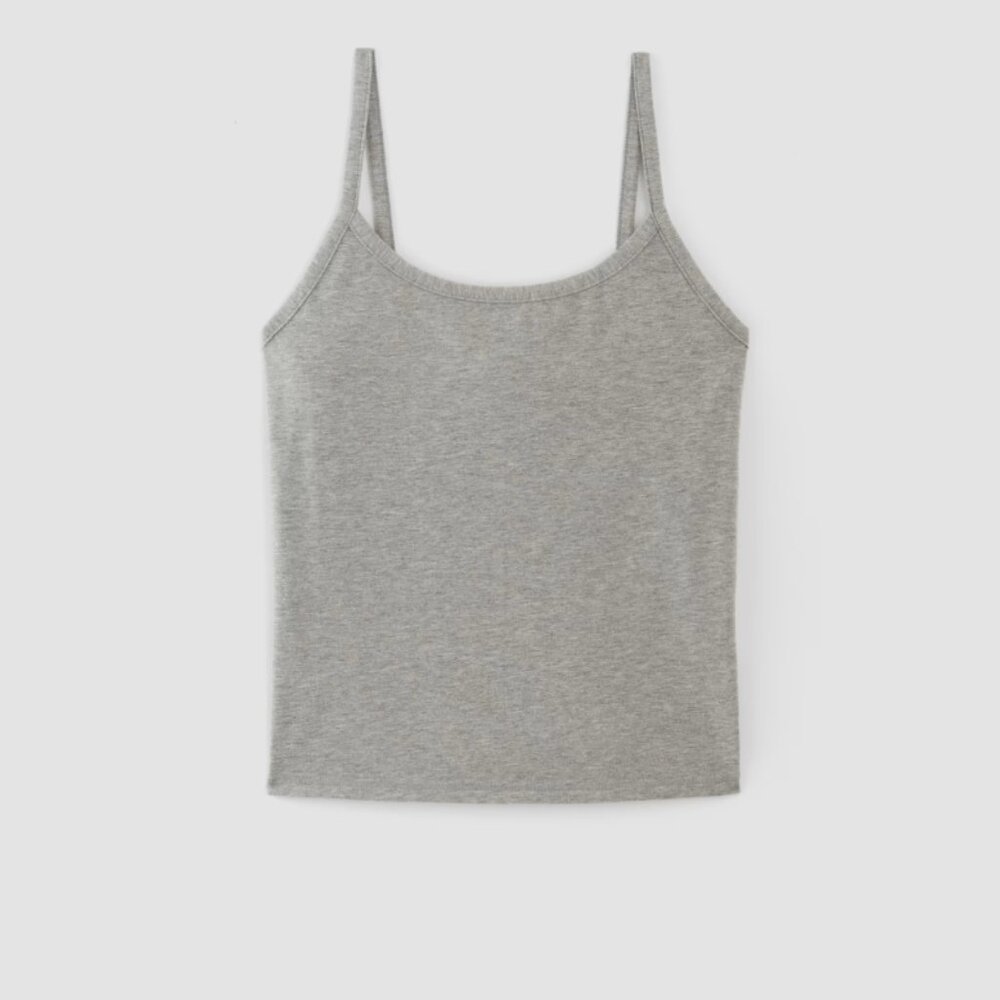 Everlane The Supima® Form Spaghetti Strap Cami | M / Mid Heather Grey